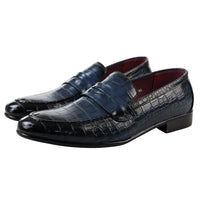 Men's Slip On Formal Navy Loafers