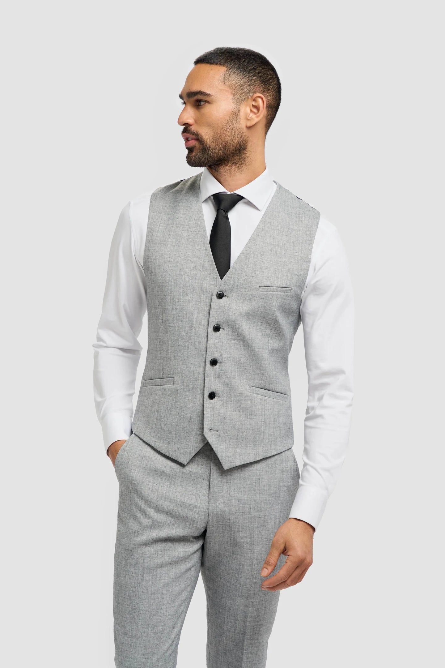 Malibu - Men's Grey 3 Piece Tailored Fit Suit