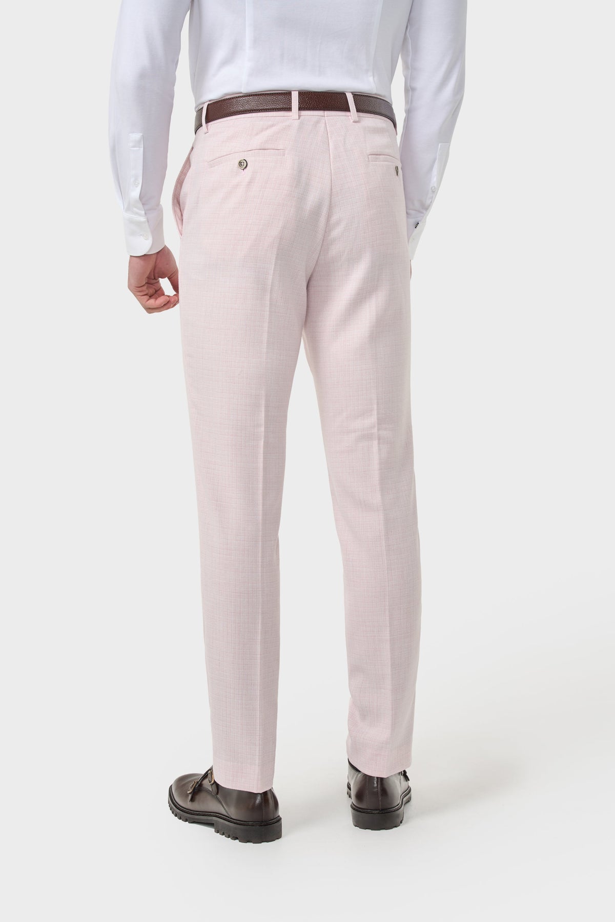 Tropez - Pantalon de costume rose pour homme