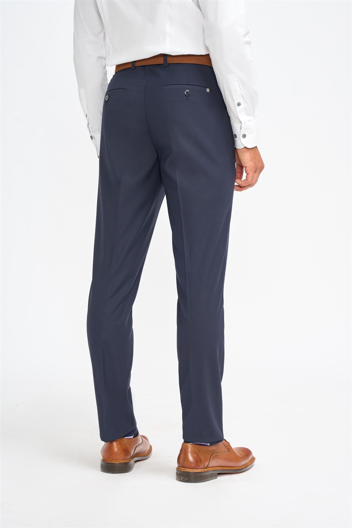 Pantalon habillé bleu marine pour homme Malibu