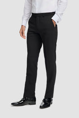 Pantalon de smoking noir classique pour homme Tux