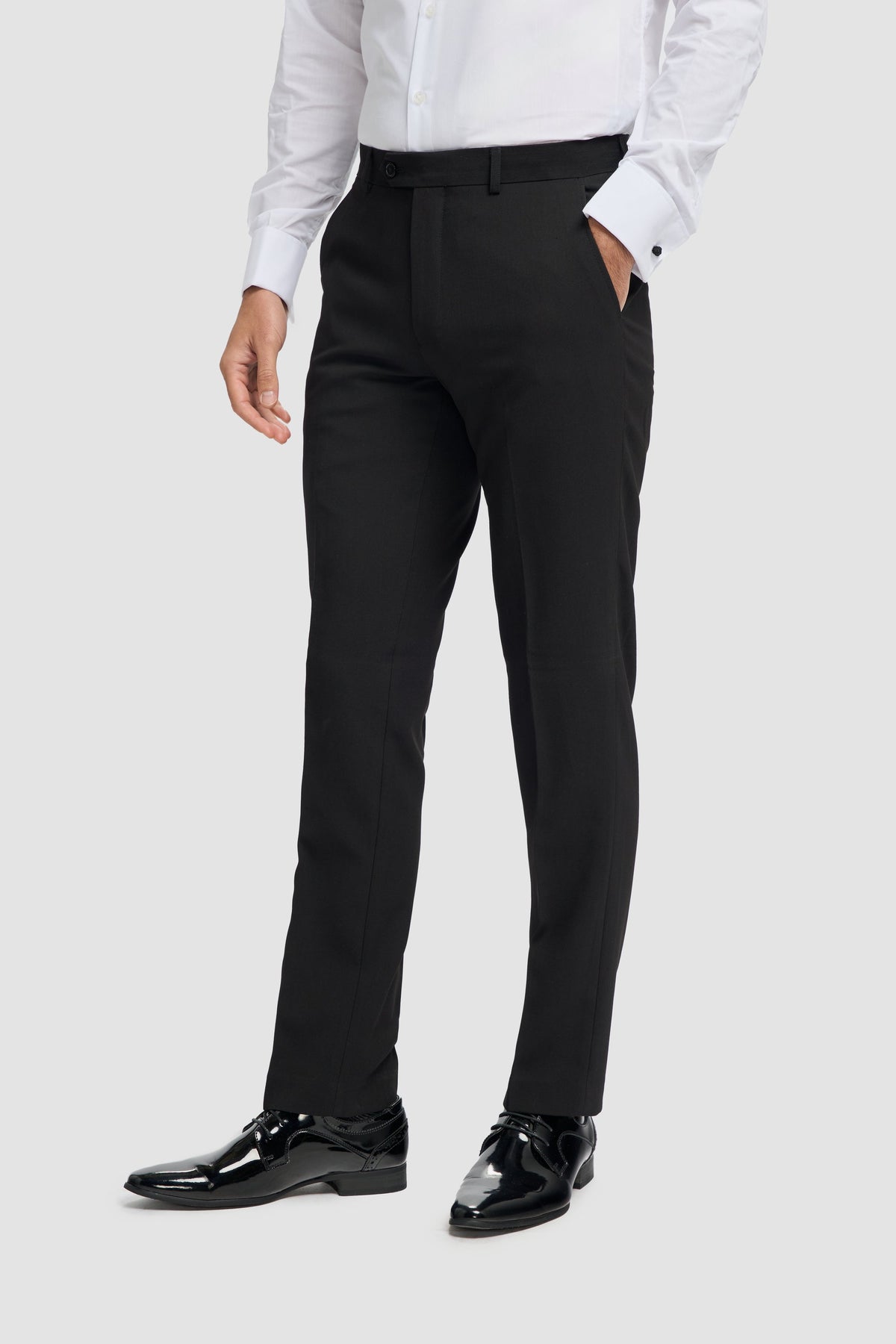 Pantalon de smoking noir classique pour homme Tux