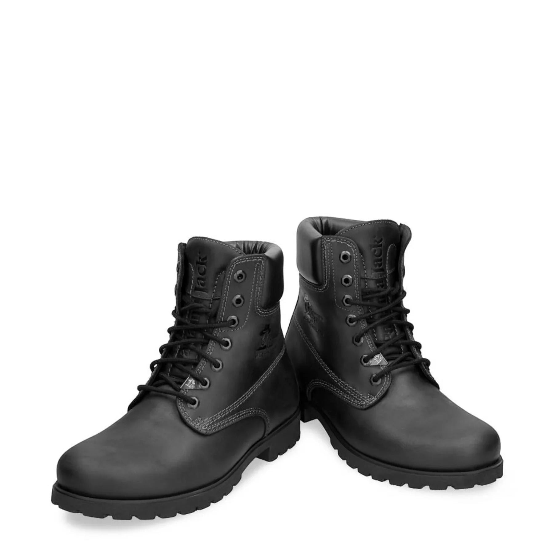 03 C3 - Bottines imperméables en cuir noir pour homme