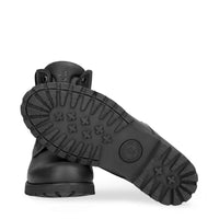 03 C3 - Bottines imperméables en cuir noir pour homme