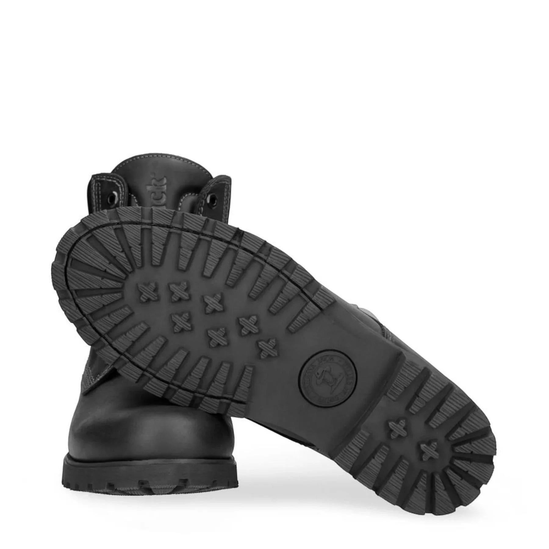 03 C3 - Bottines imperméables en cuir noir pour homme