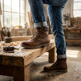 Bottines en cuir imperméable marron écorce pour homme 03 GTX C1