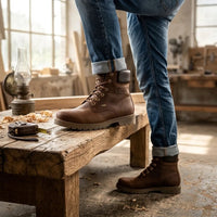 Bottines en cuir imperméable marron écorce pour homme 03 GTX C1