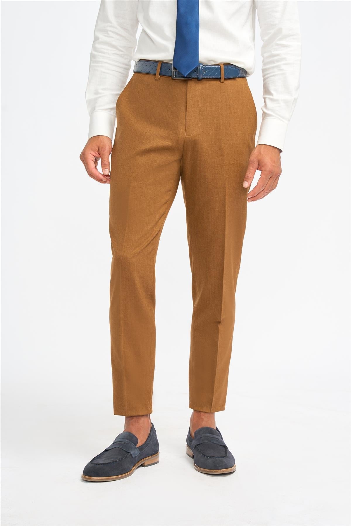Pantalon habillé camel pour homme James
