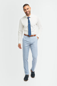 Miami - Pantalon bleu à motif quadrillé pour homme