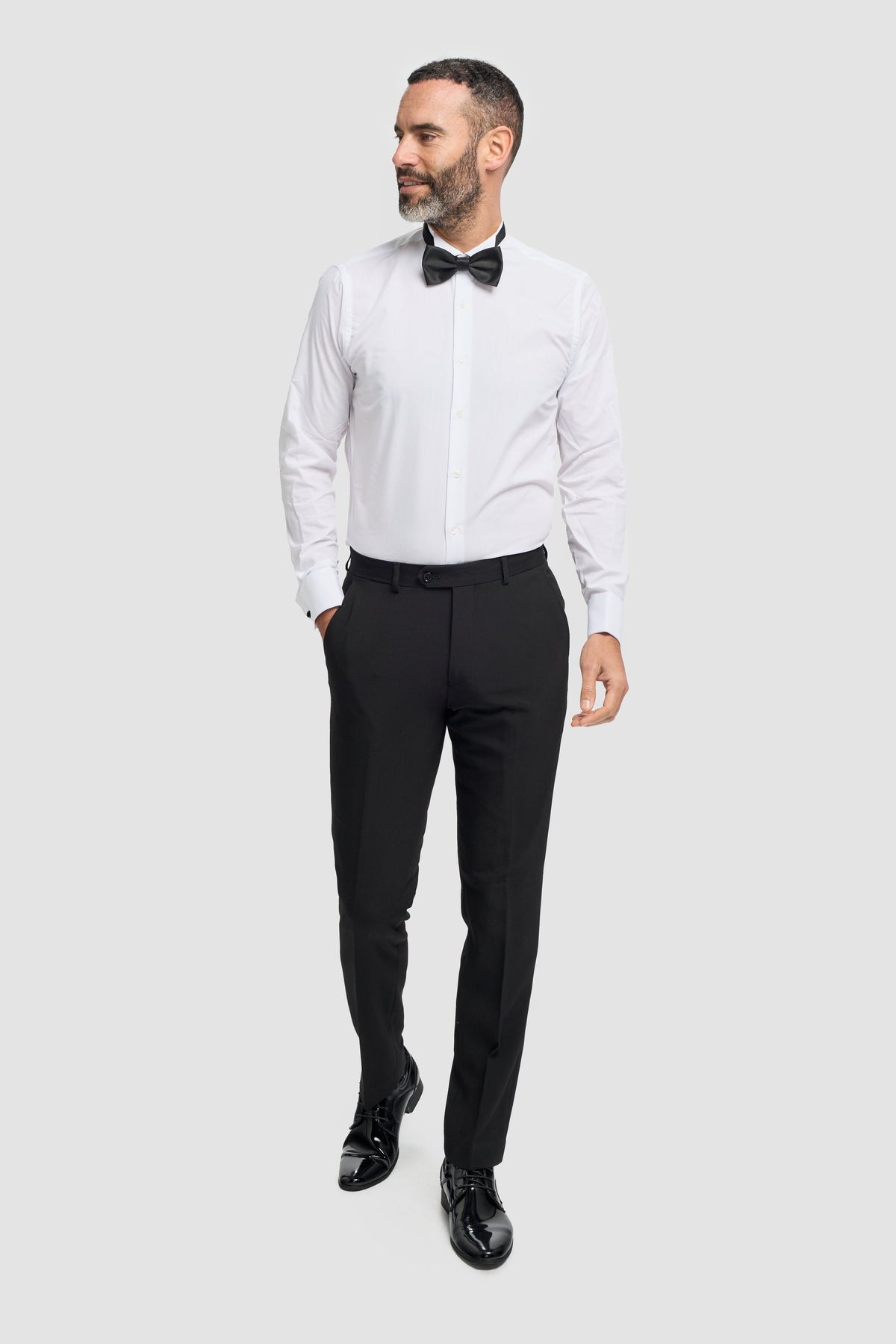 Pantalon de smoking noir classique pour homme Tux