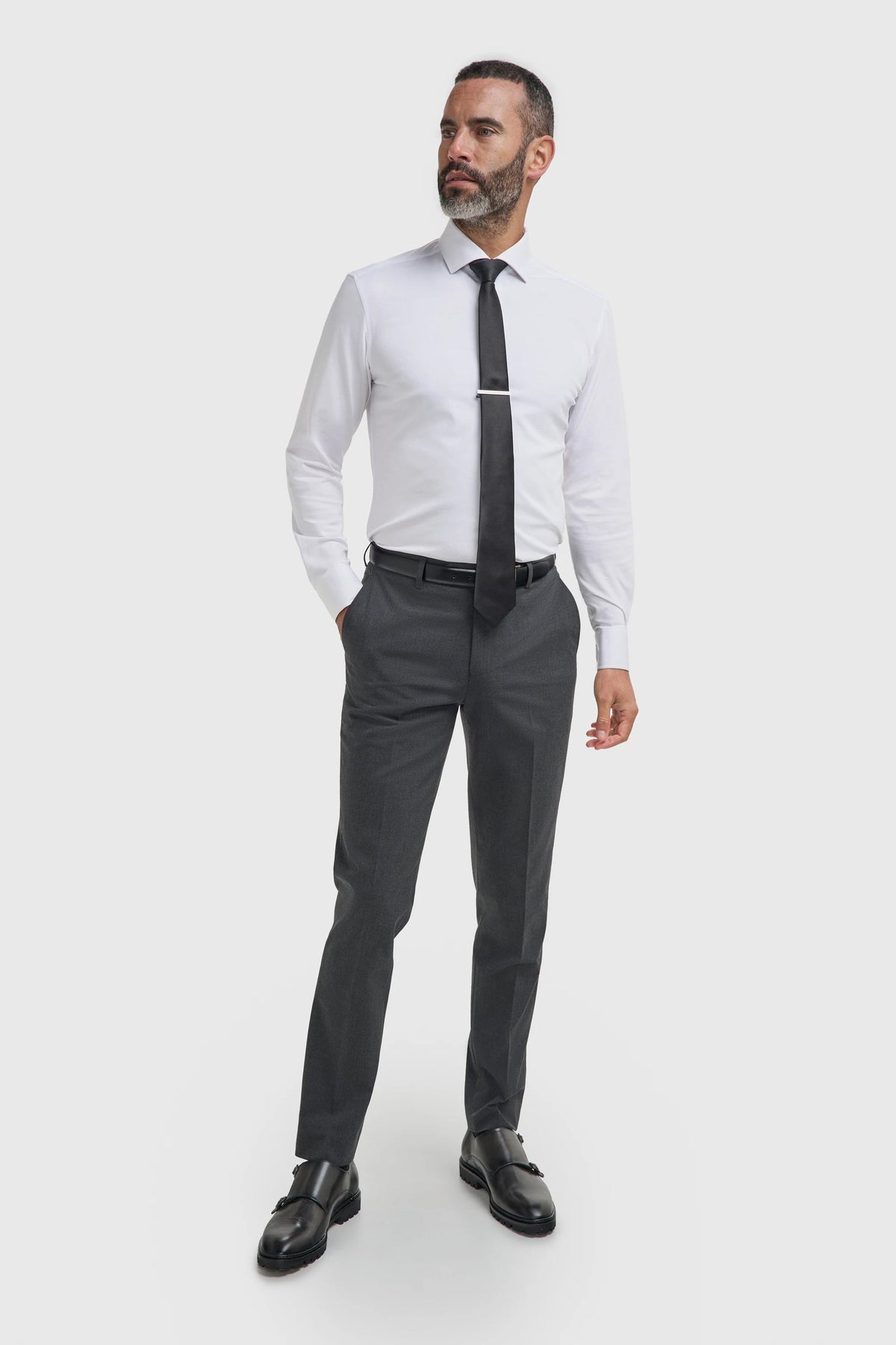 Pantalon texturé anthracite Malibu pour homme