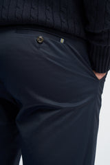 Pantalon d'été classique bleu marine pour homme Mario
