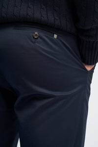 Pantalon d'été classique bleu marine pour homme Mario