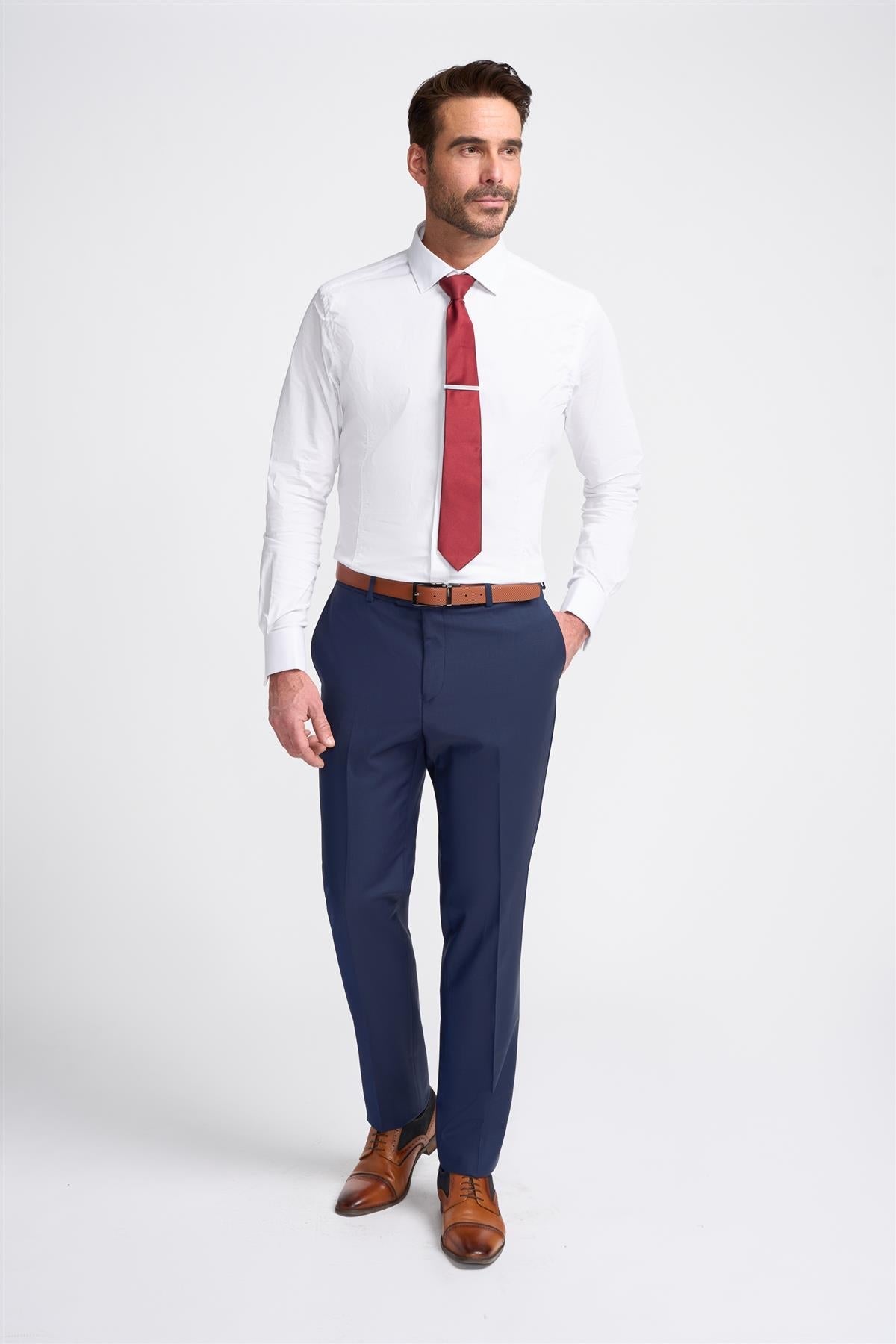 Pantalon bleu marine pour homme Bond