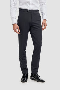 Aspen - Pantalon classique uni bleu marine pour homme