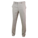Pantalon Sandon pour homme, couleur crème, à motif quadrillé