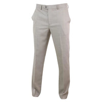 Pantalon Sandon pour homme, couleur crème, à motif quadrillé