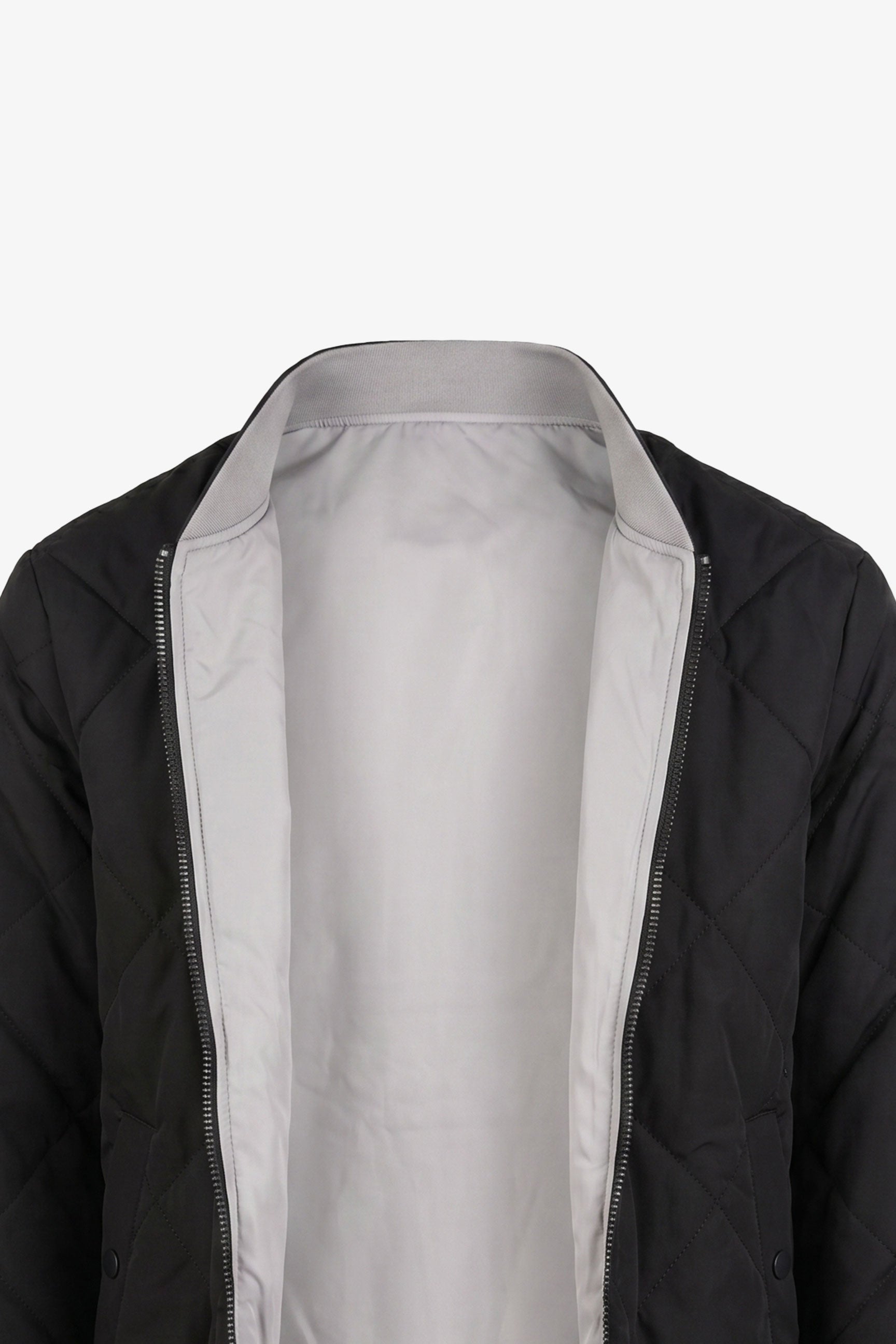Blouson aviateur réversible pour homme, noir et beige, léger et matelassé, 2 en 1