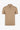 Polo beige à col zippé en maille pour homme
