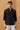 Chemise d'été à manches longues en pur lin noir pour homme
