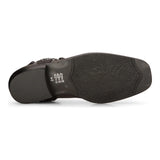 Mens Western Cowboy Black Boot Vintage Square Toe Country Hunting Hiking Real Leather Riding Bikers