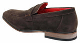 Fiorello 1807 - Mens Suede Faux Slip Onl Shoes Italian Design Classic Loafers