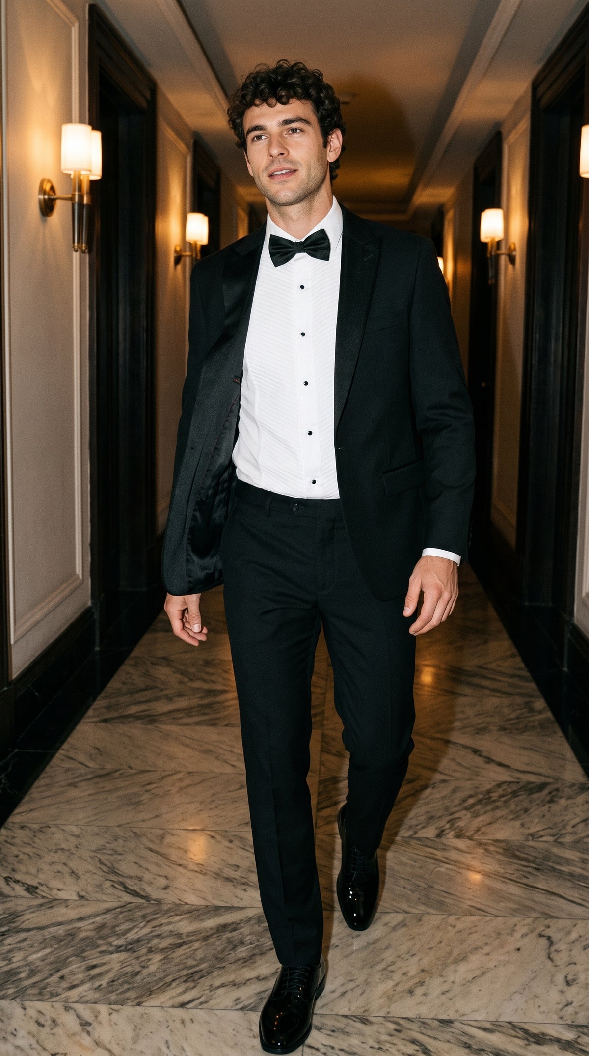 Look #799 styled with Aspen - Costume de mariage deux pièces noir pour homme