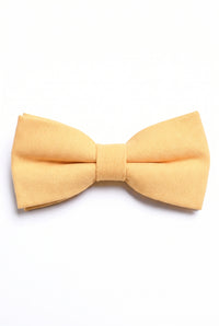 Nœud papillon beige double épaisseur pour homme