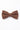 Nœud papillon marron double épaisseur pour homme