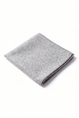 Pochette de costume en tweed gris pour homme