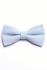 Nœud papillon double épaisseur bleu clair pour homme