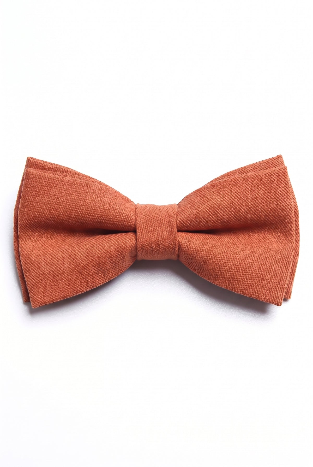 Nœud papillon marron double épaisseur pour homme