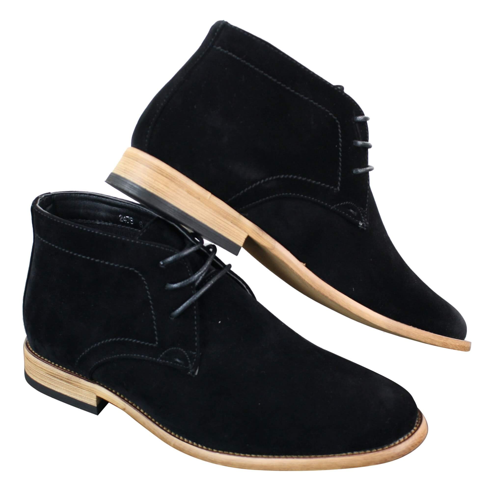Mens PU Suede Ankle Boots