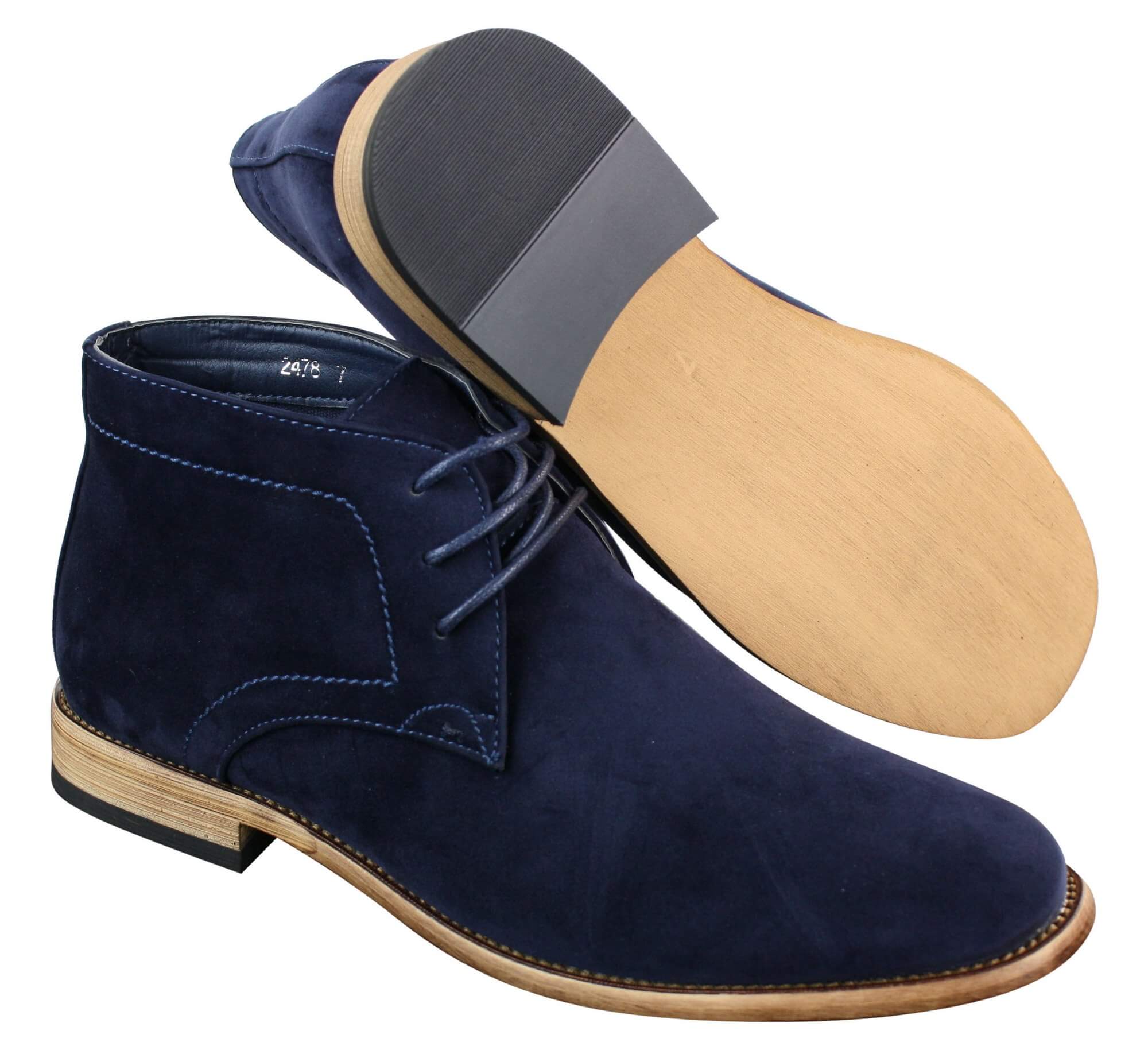 Mens PU Suede Ankle Boots
