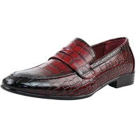 Men's Slip On Formal Red Loafers