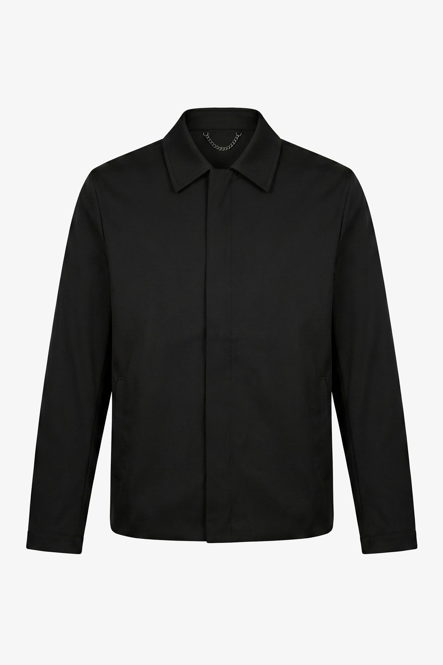 Veste Harrington imperméable à col noir pour homme
