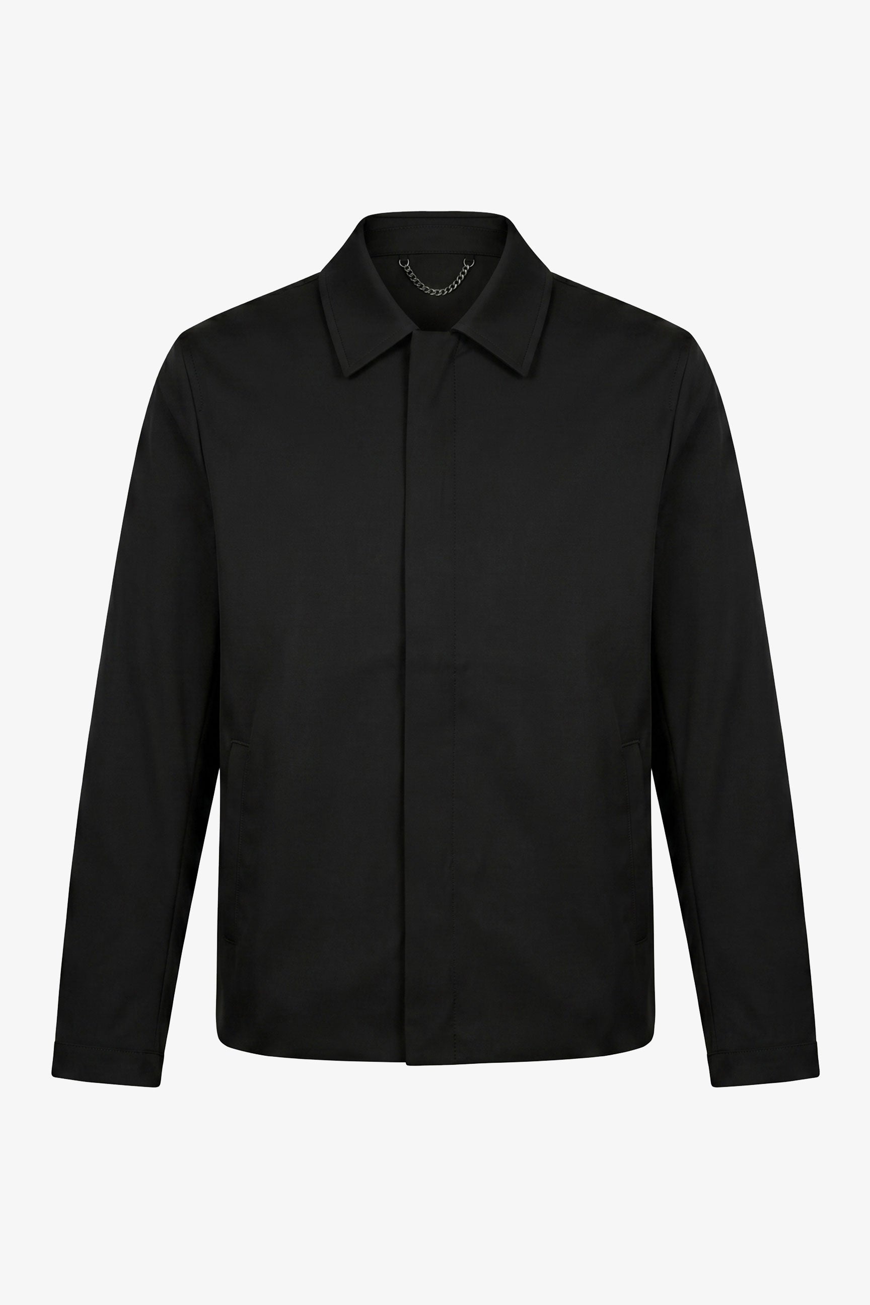 Veste Harrington imperméable à col noir pour homme