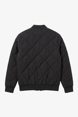 Blouson aviateur réversible pour homme, noir et beige, léger et matelassé, 2 en 1