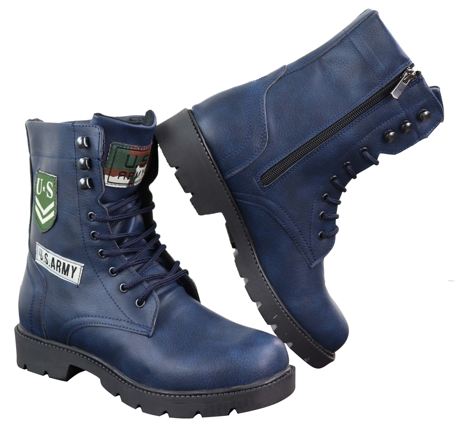 Mens U.S. Army Style Ankle Boots