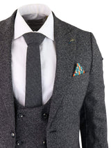 Men's Charcoal-Grey 3 Piece Suit