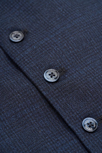 Gilet en tweed bleu marine pour homme Caridi