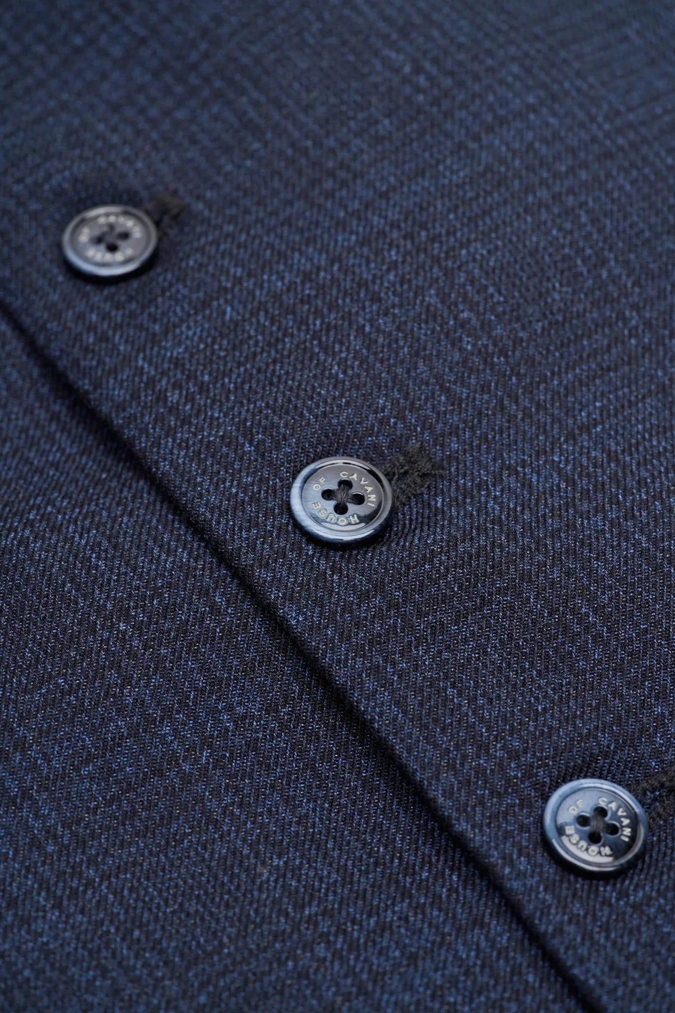 Gilet en tweed bleu marine pour homme Caridi