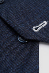 Gilet en tweed bleu marine pour homme Caridi