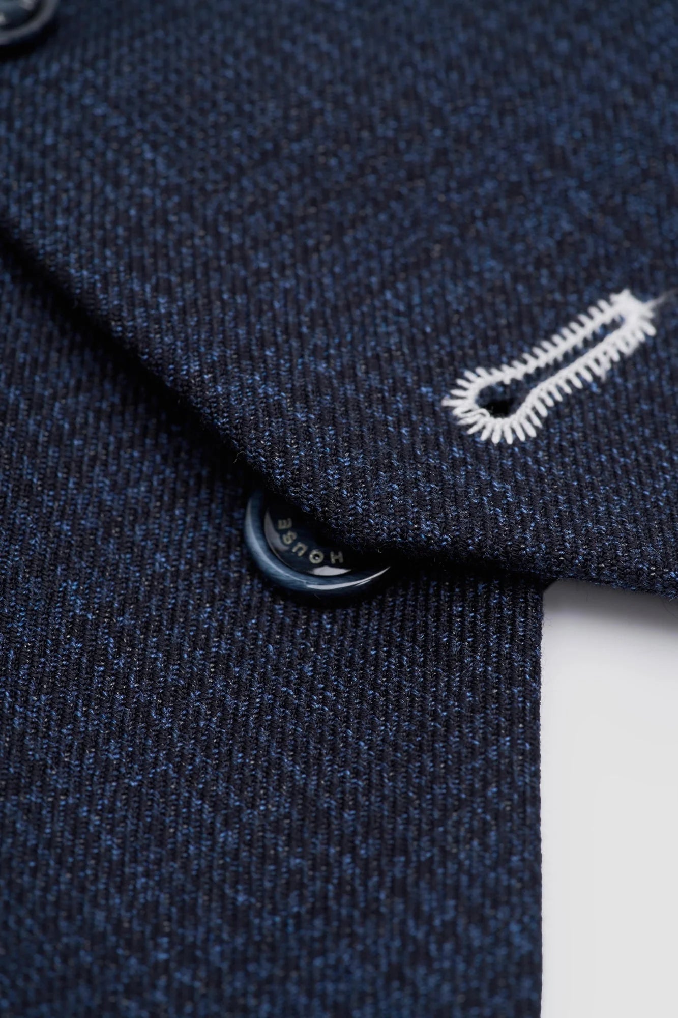 Gilet en tweed bleu marine pour homme Caridi
