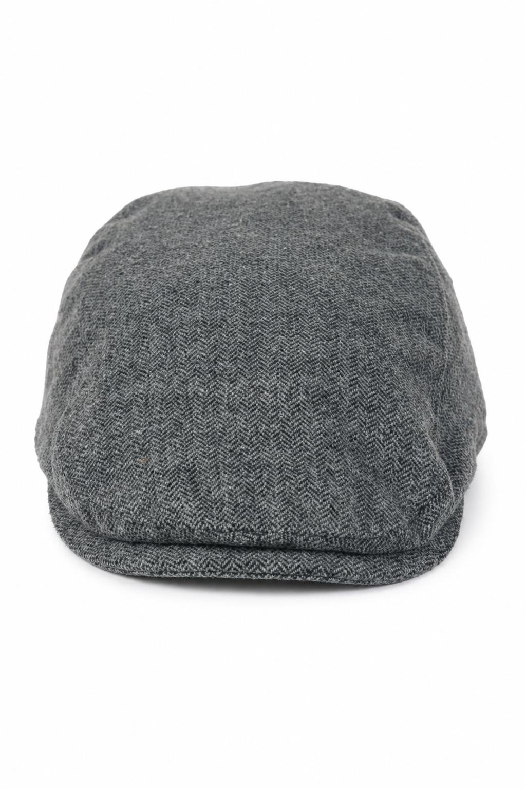 Casquette plate homme style gavroche, 8 panneaux, style grand-père, en tweed gris à chevrons, vintage