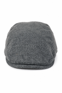 Casquette plate homme style gavroche, 8 panneaux, style grand-père, en tweed gris à chevrons, vintage