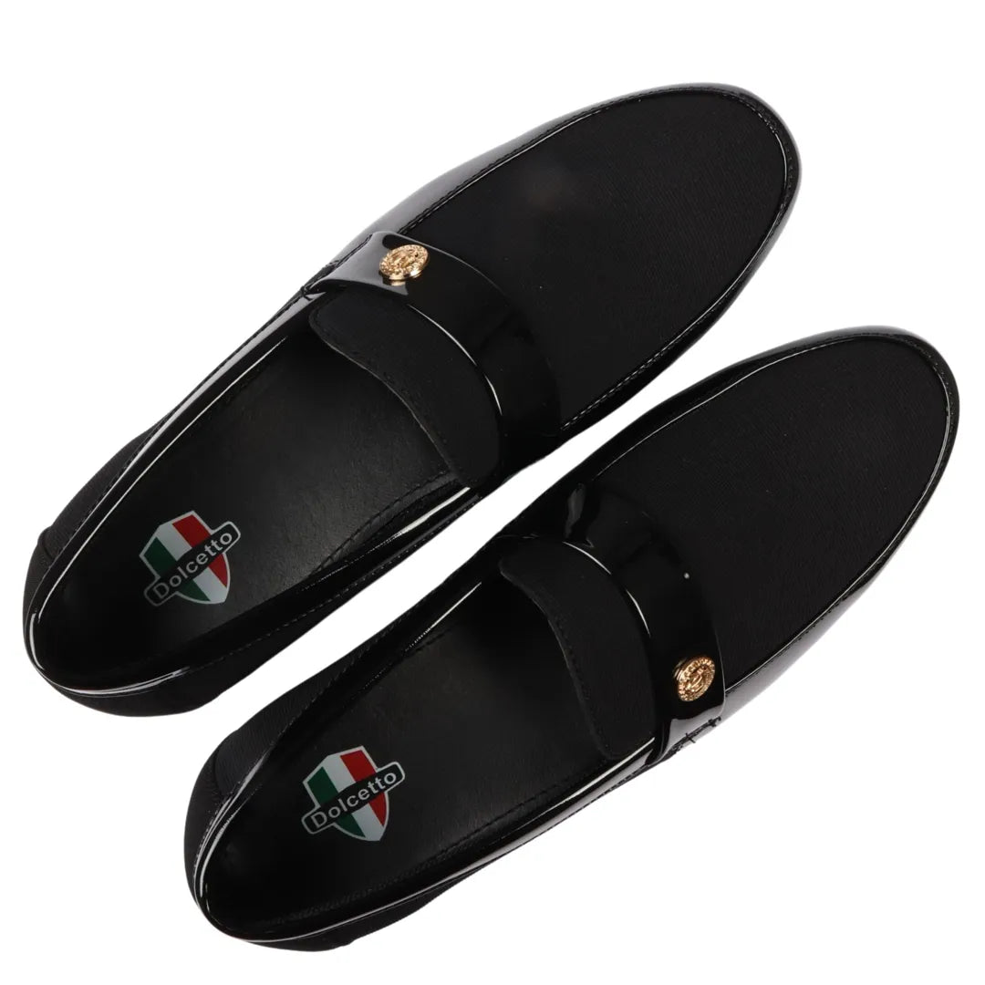 Men's Slip On Lightweight Black Loafer Shoes