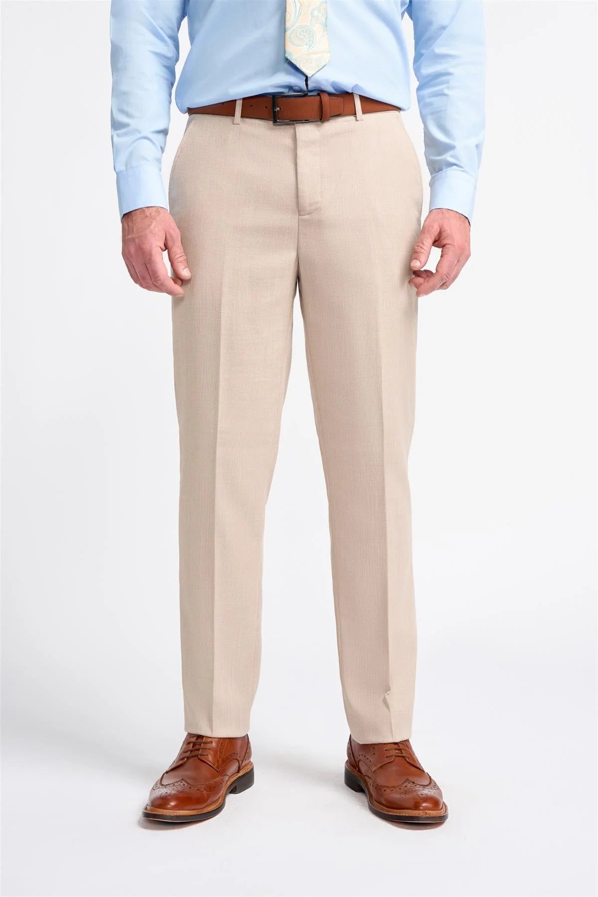 Miami - Pantalon de mariage beige pour homme