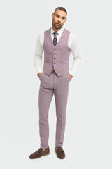 Miami - Gilet d'été rose slim fit pour homme