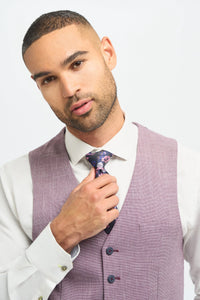 Miami - Gilet d'été rose slim fit pour homme